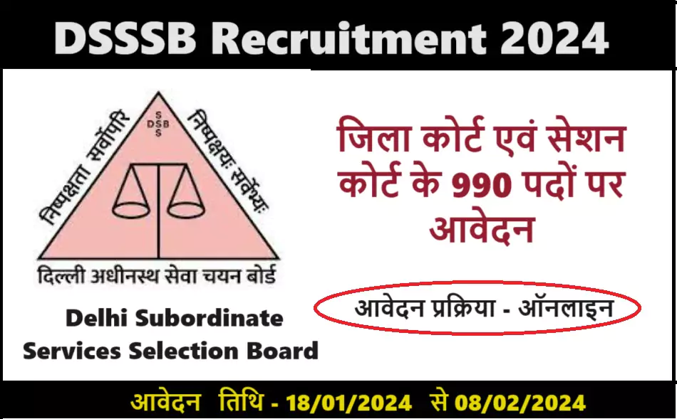 DSSSB Recruitment 2024