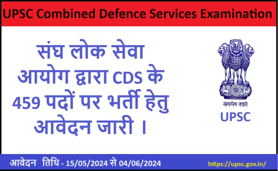 UPSC CDS Exam 2024